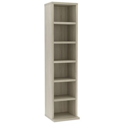 vidaXL CD-skap sonoma eik 21x20x88 cm konstruert tre