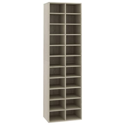 vidaXL Skoskap sonoma eik 54x34x183 cm sponplate