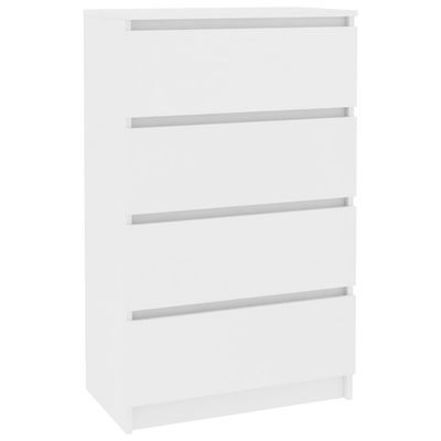vidaXL Skjenk hvit 60x35x98,5 cm konstruert tre