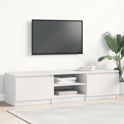 vidaXL Tv-bänk vit 140x40x35,5 cm konstruerat trä