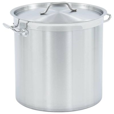 vidaXL Gryta 50 L 40x40 cm rostfritt stål