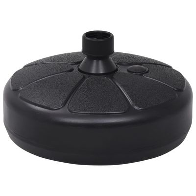 vidaXL Parasollfot sand/vann 15 L svart