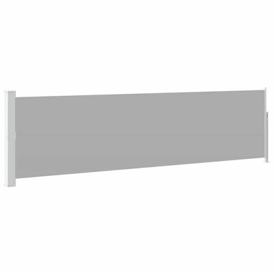 vidaXL Uttrekkbar sidemarkise 140x500 cm grå