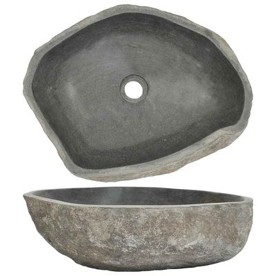 vidaXL Servant oval elvestein 45-53 cm
