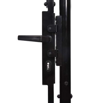 vidaXL Dobbeldørsgjerdeport Woerden med spydtopp 400x199,5 cm