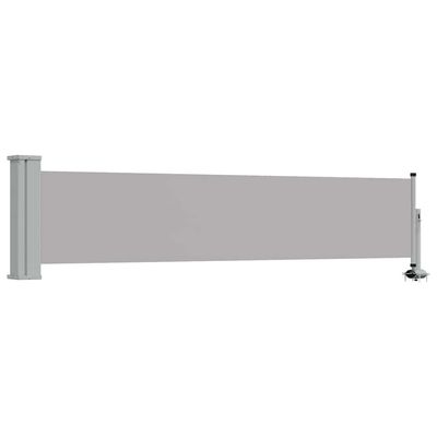 vidaXL Uttrekkbar sidemarkise 60x300 cm grå