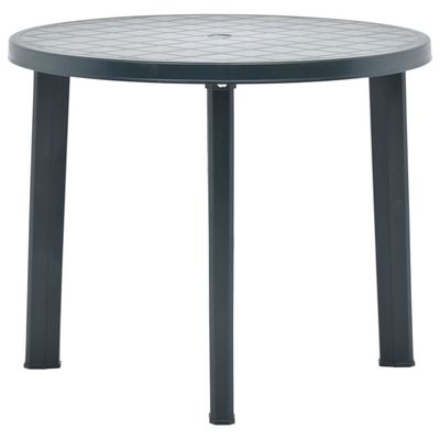 vidaXL Hagebord grønn 89 cm plast