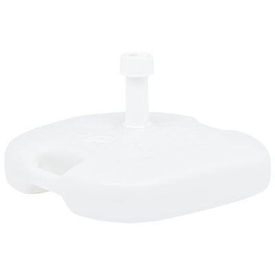 vidaXL Parasollfot sand/vann 16 L hvit plast