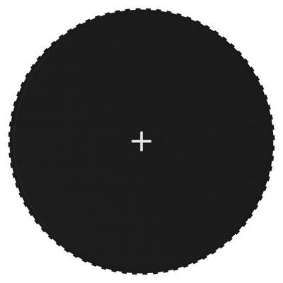 vidaXL Matta till 4,27 m rund studsmatta svart