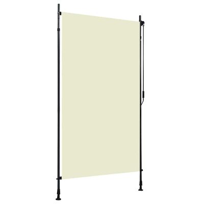 vidaXL Rullgardin utomhus 120x270 cm gräddvit