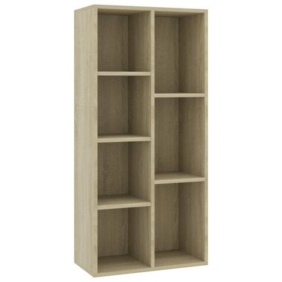 vidaXL Bokhylla sonoma-ek 50x25x106 cm konstruerat trä