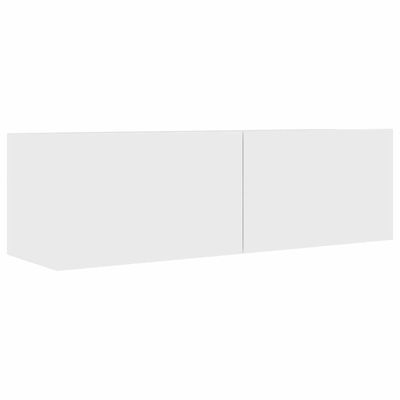 vidaXL TV-benk hvit 100x30x30 cm konstruert tre