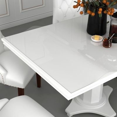 vidaXL Bordbeskytter gjennomsiktig 180x90 cm 1,6 mm PVC