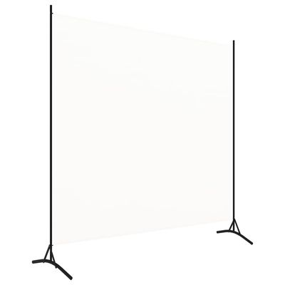 vidaXL Romdeler hvit 175x180 cm stoff