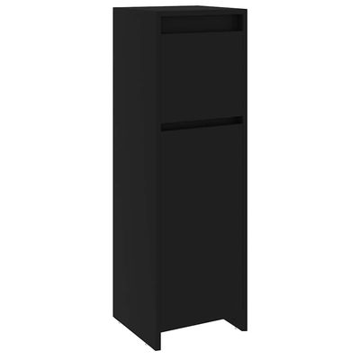 vidaXL Baderomsskap svart 30x30x95 cm sponplate