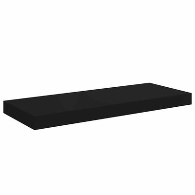vidaXL Svävande vägghylla svart 60x23,5x3,8 cm MDF