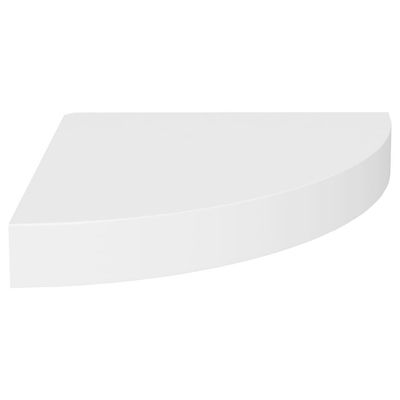vidaXL Flytende vegghylle hvit 25x25x3,8 cm MDF