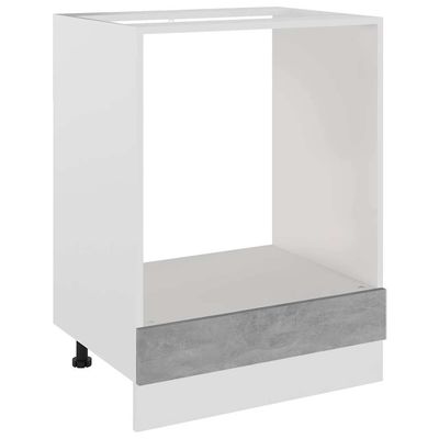 vidaXL Överskåp “Riga” betonggrå 60x46x81,5 cm konstruerat trä