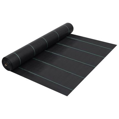 vidaXL ukrudtsdug 2x25 m PP sort