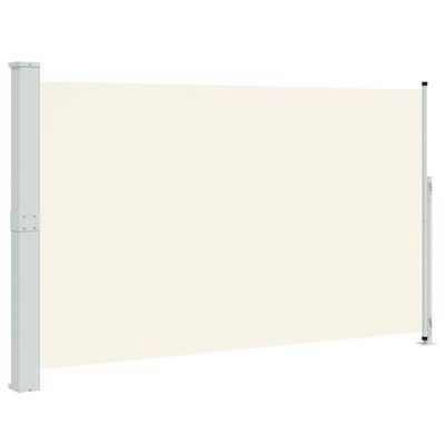 vidaXL Infällbar sidomarkis 180x300 cm gräddvit