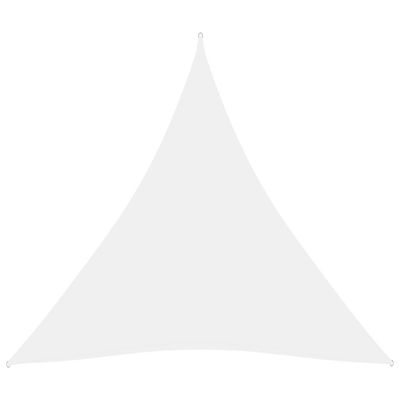 vidaXL Solseil oxfordstoff trekantet 3,6x3,6x3,6 m hvit