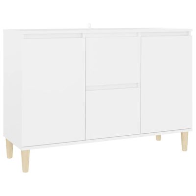 vidaXL Skjenk hvit 101x35x70 cm konstruert tre