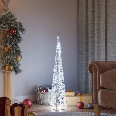 vidaXL Ljuskon LED akryl kall vit 90 cm