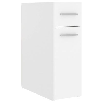 vidaXL Apoteksskåp vit 20x45,5x60 cm spånskiva
