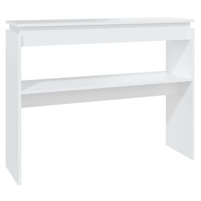 vidaXL konsolbord 102x30x80 cm spånplade hvid