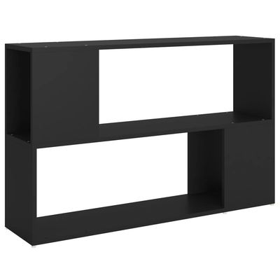 vidaXL Bokhylle svart 100x24x63 cm sponplate