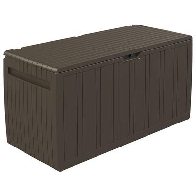 vidaXL Dynlåda brun 117x45,5x57,5 cm 270 L