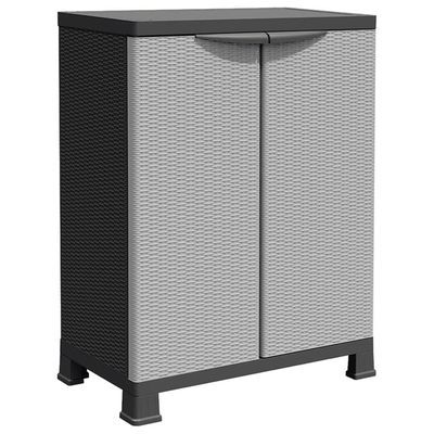 vidaXL Plastskap 68x39x92 cm rottingdesign