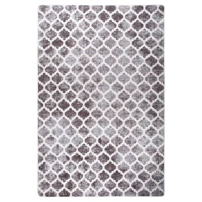 vidaXL Matta tvättbar 80x150 cm flerfärgad halkfri