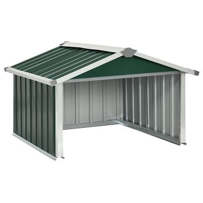 vidaXL garage til robotplæneklipper 92x97x63 cm galvaniseret stål grøn