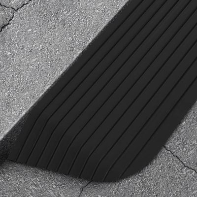vidaXL Tröskelramp 110x32x3,8 cm gummi