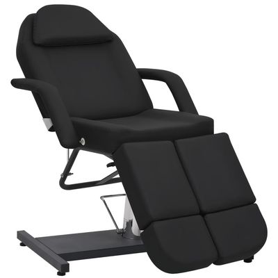 vidaXL Behandlingsstol konstläder svart 180x62x78 cm
