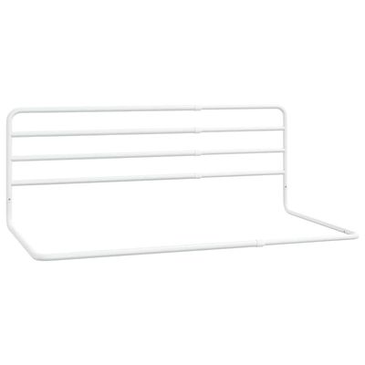 vidaXL Sengehest småbarn hvit (76-137)x55 cm jern