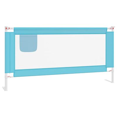 vidaXL Sengehest småbarn blå 180x25 cm stoff