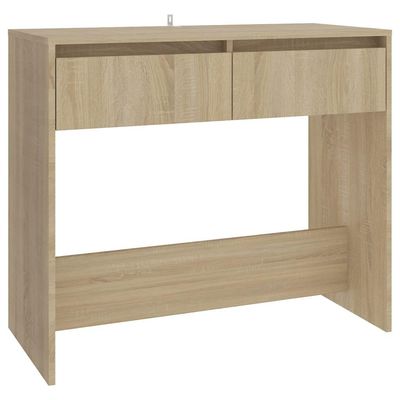 vidaXL Konsolbord sonoma-ek 89x41x76,5 cm stål