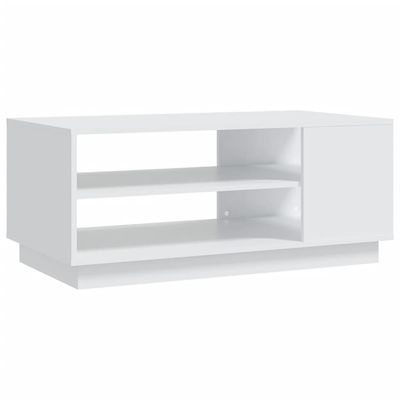 vidaXL Soffbord vit 102x55x43 cm spånskiva