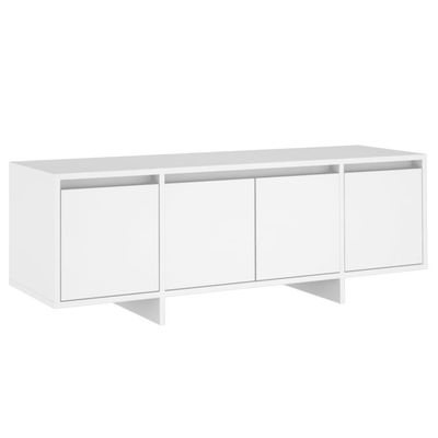 vidaXL Tv-bänk vit 120x30x40,5 cm spånskiva
