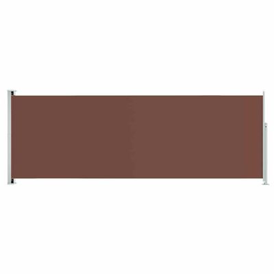 vidaXL Uttrekkbar sidemarkise 220x600 cm brun