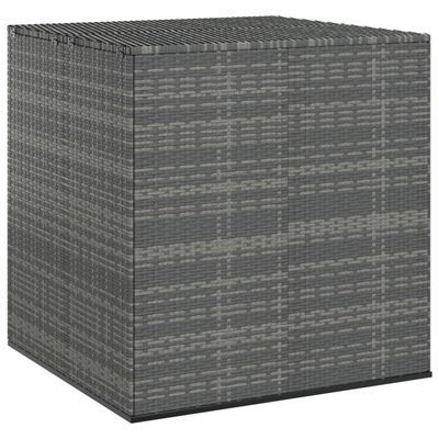 vidaXL Utendørs putekasse PE-rotting 100x97,5x104 cm grå