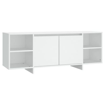 vidaXL TV-bänk vit 130x35x50 cm spånskiva