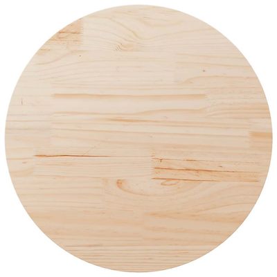 vidaXL Bordplate Ø90x2,5 cm heltre furu