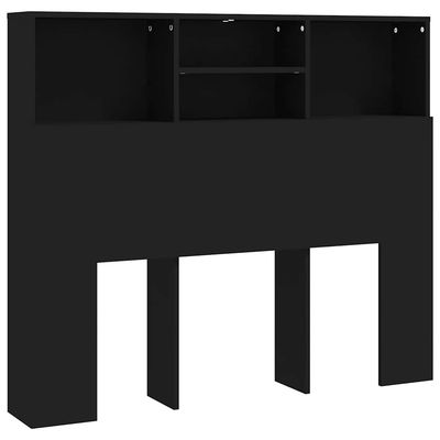 vidaXL Sengegavlskap svart 120x19x103,5 cm