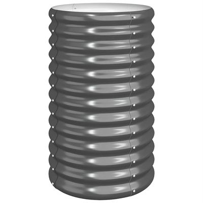 vidaXL Plantekasse galvanisert stål 40x40x68 cm antrasitt