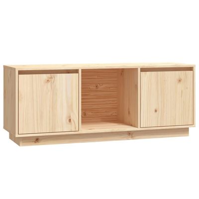 vidaXL TV-benk 110,5x35x44 cm heltre furu