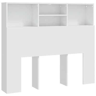 vidaXL Sengegavlskap hvit 120x19x103,5 cm