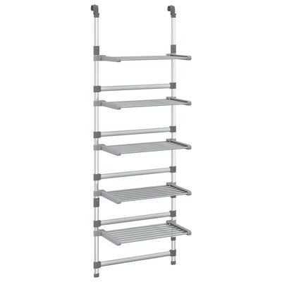 vidaXL Hengende tørkestativ med 5 etasjer aluminium